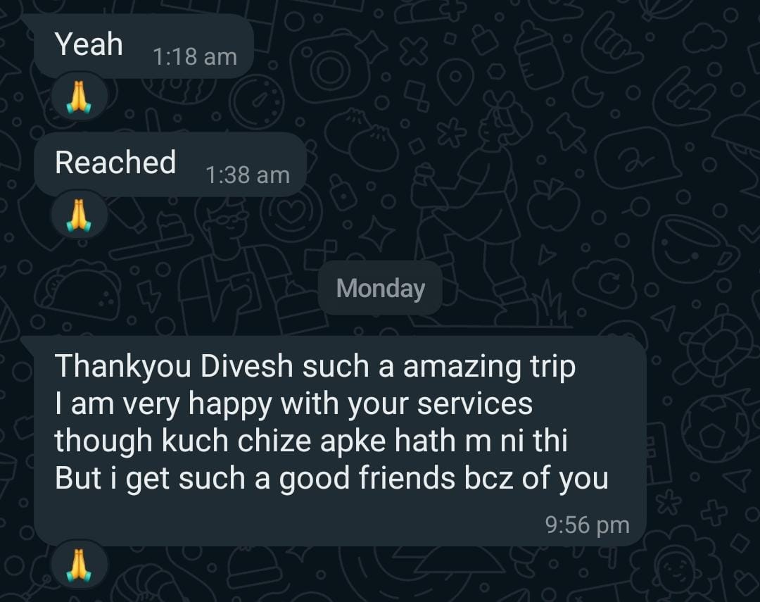 Nagarjuna Travels Customer Testimonial 17